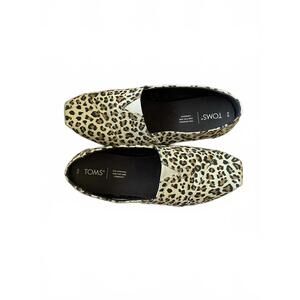 Toms Alpargata Birch Leopard Print Slip On Shoes Size 9
